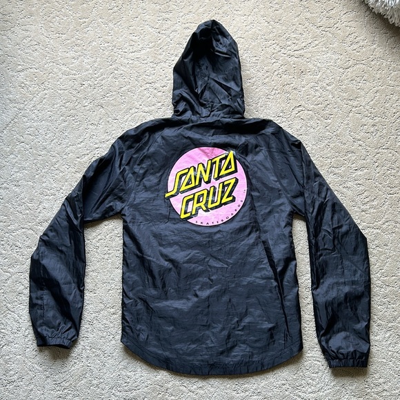 Santa Cruz Other Dot Hooded Windbreaker Jacket - Picture 4 of 8